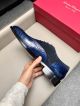 Ferragamo Man Blue Calfskin Business Leather Shoes 042897 (8)_th.jpg
